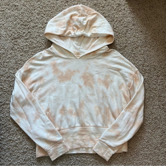 aerie Tops - Aerie Offline OTT Fleece Cropped Hoodie Sweatshirt Tie Dye